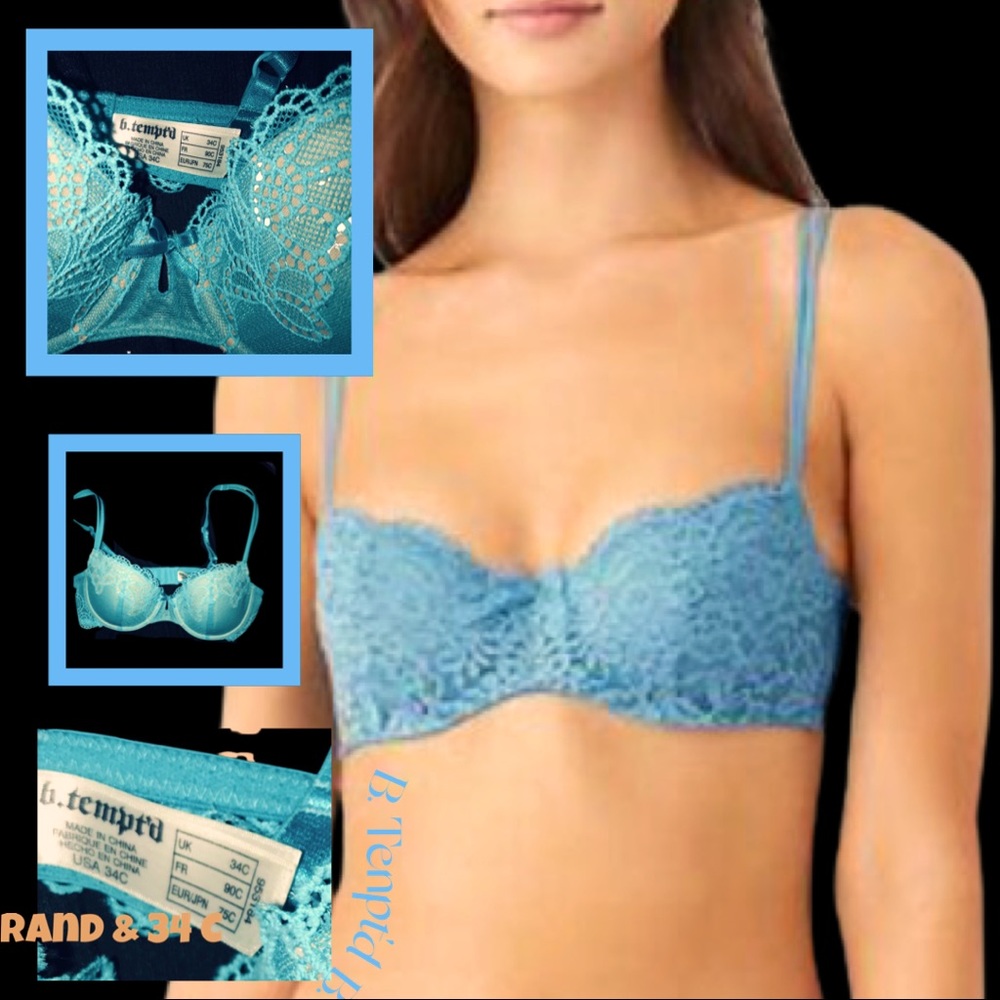B.tempted’t balconette bra. Very victory secret vibe- the price. Baby blue